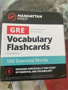 Manhattan Prep GRE Vocabulary Flashcards - Teal & Black